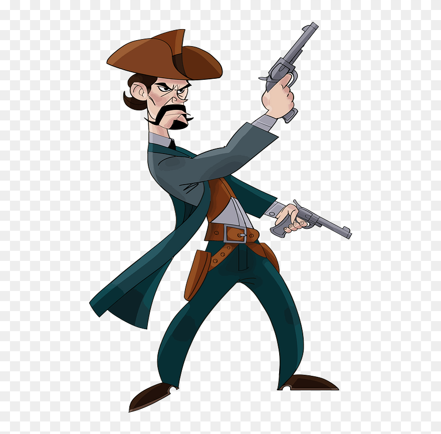 Cartoon Cowboy Clipart - Wild West Cowboys Cartoon - Png Download