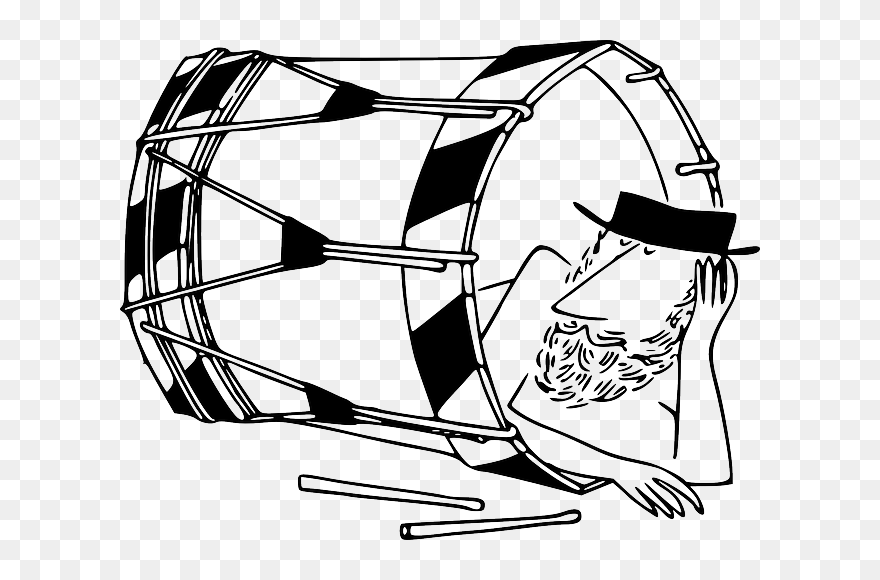 Drum, Humor, Clown - Drum Clip Art - Png Download