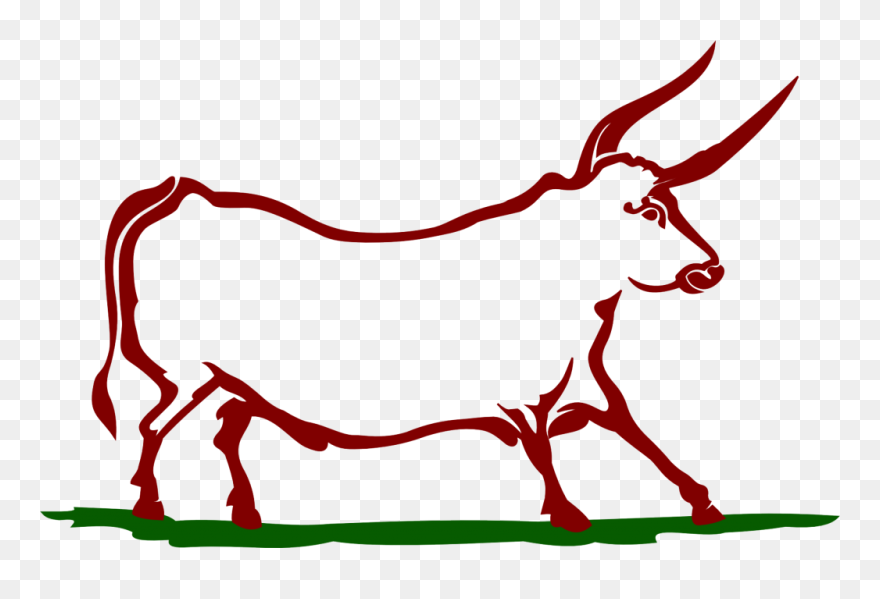 Cow Logo Version 4 Thick Lines Transparent Background Clipart