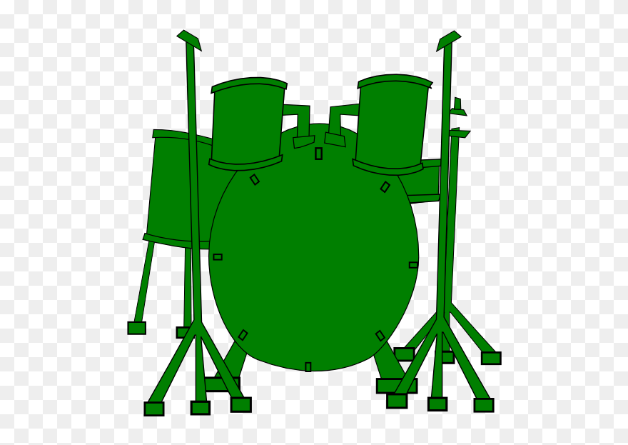 Drums Clip Art At - Drums Clipart Black And White - Png Download