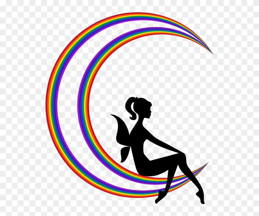 Fairy Png Icons - Fairy Moon Silhouette Clipart