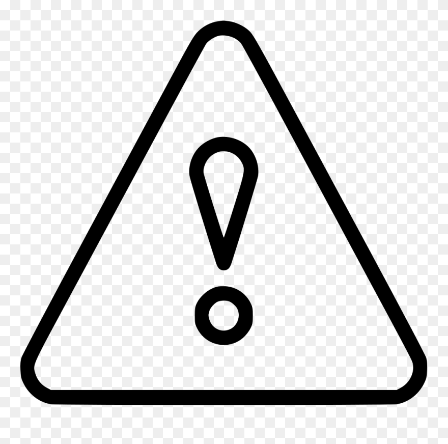 Clip Art Library Library Exclamation Attention Button - Warning Triangle Black And White - Png Download