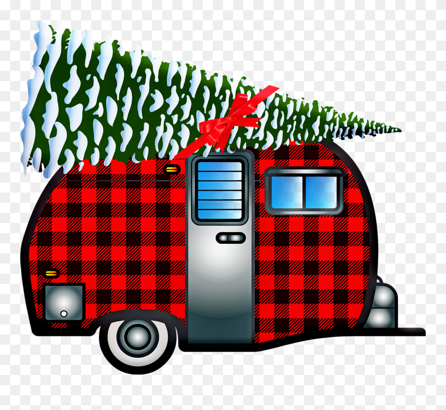 Buffalo Plaid Christmas Clipart - Png Download