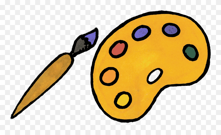 Artistic Clipart Paint Tray - Png Download