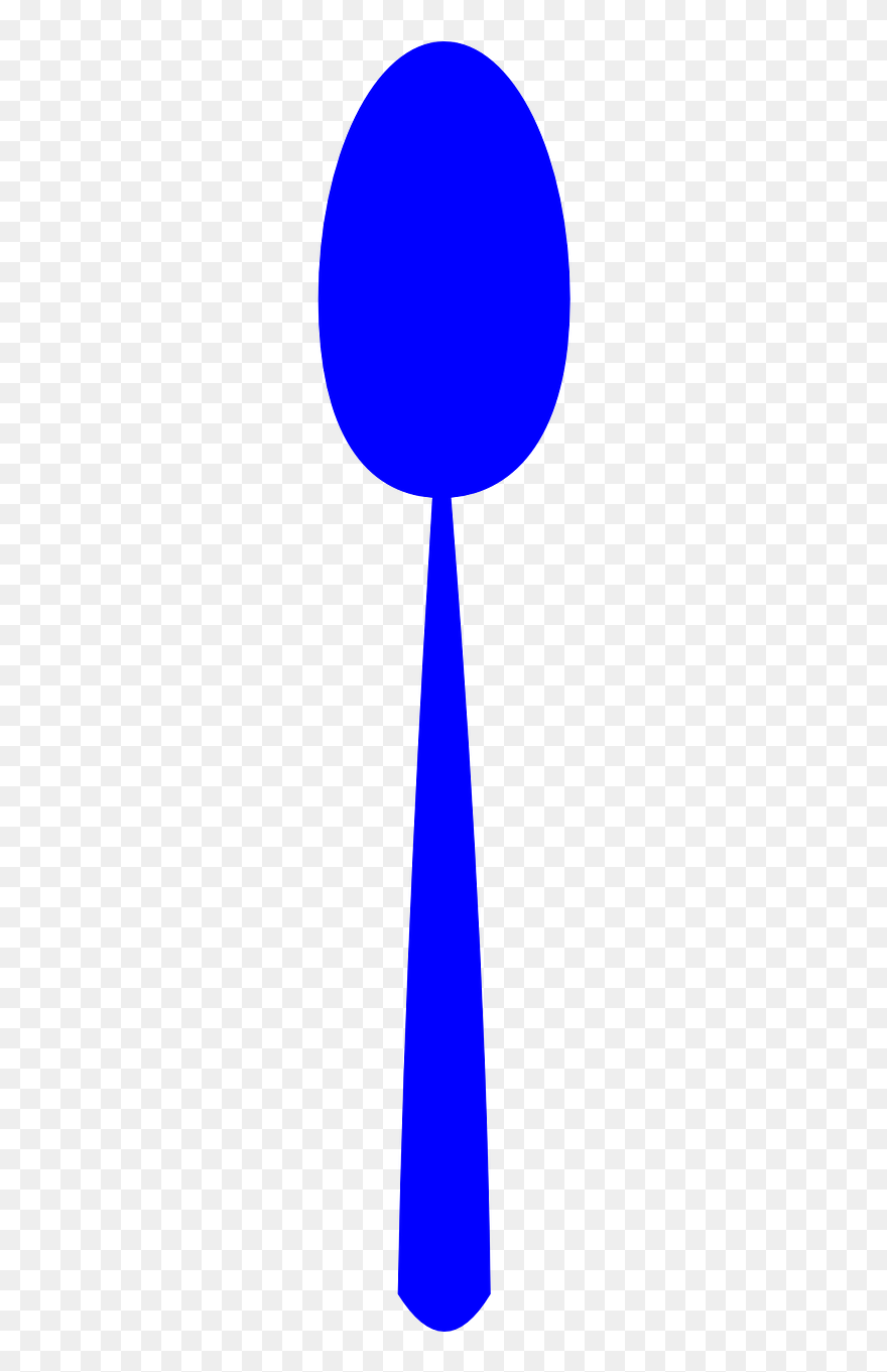 Spoon Cutlery Silhouette Free Photo - Cuchara Azul Png Clipart