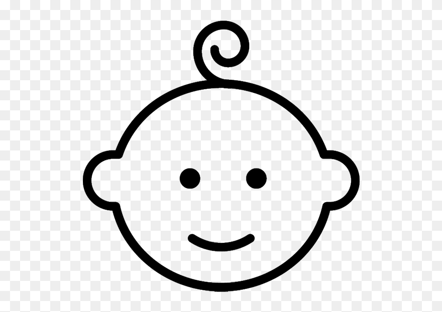 Baby Face Clip Art - Png Download