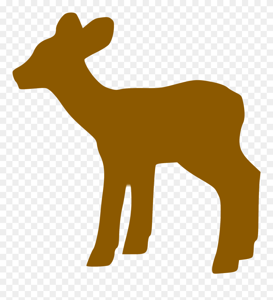 Silhouette Animaux - Roe Deer Clipart