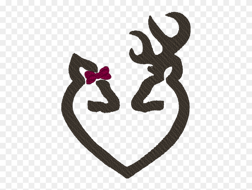 Library Of Buck And Doe Heart Clip Library Stock Png - Deer Head Family Silhouette Transparent Png