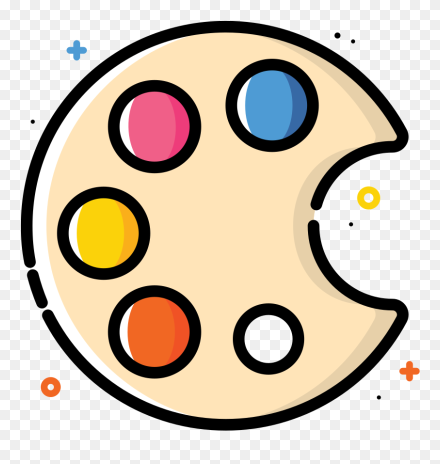 Painting Palette Icon - Paint Palette Png Icon Clipart