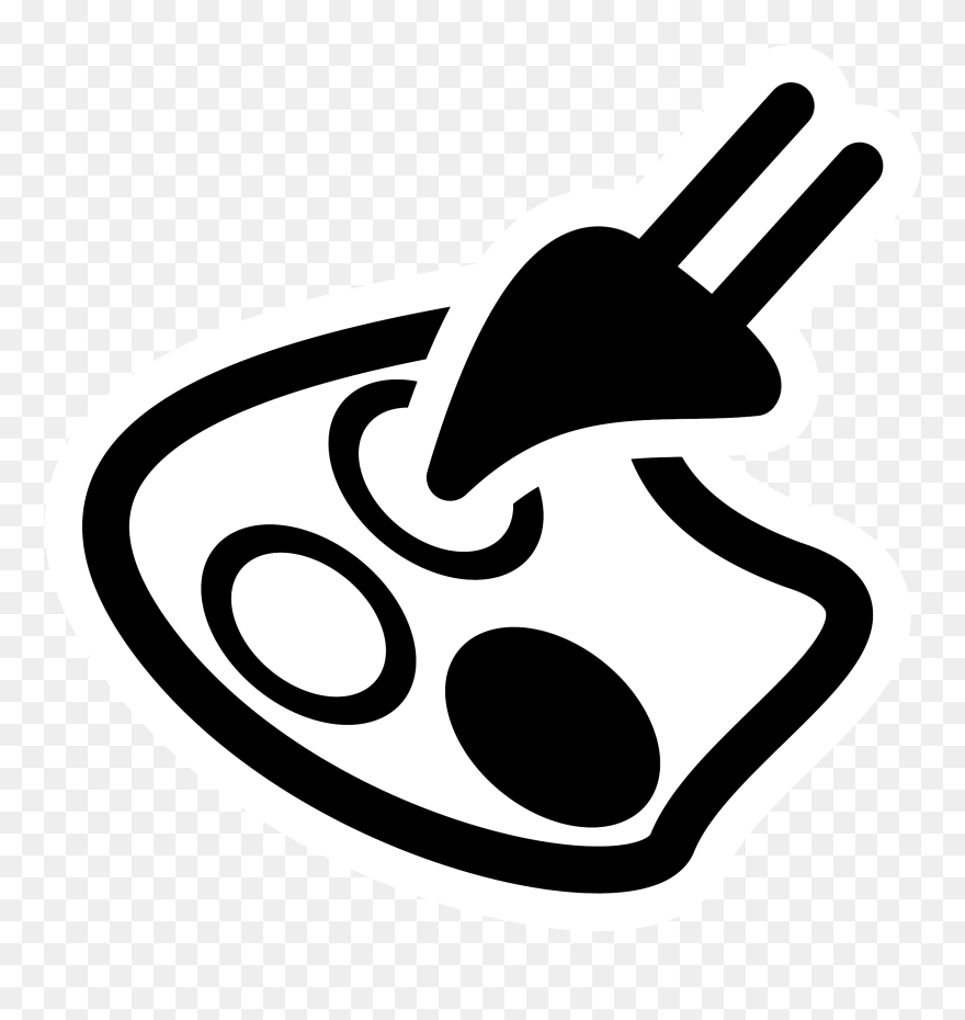 Mono Palette Color Clip Arts - 调 色 板 黑白 - Png Download