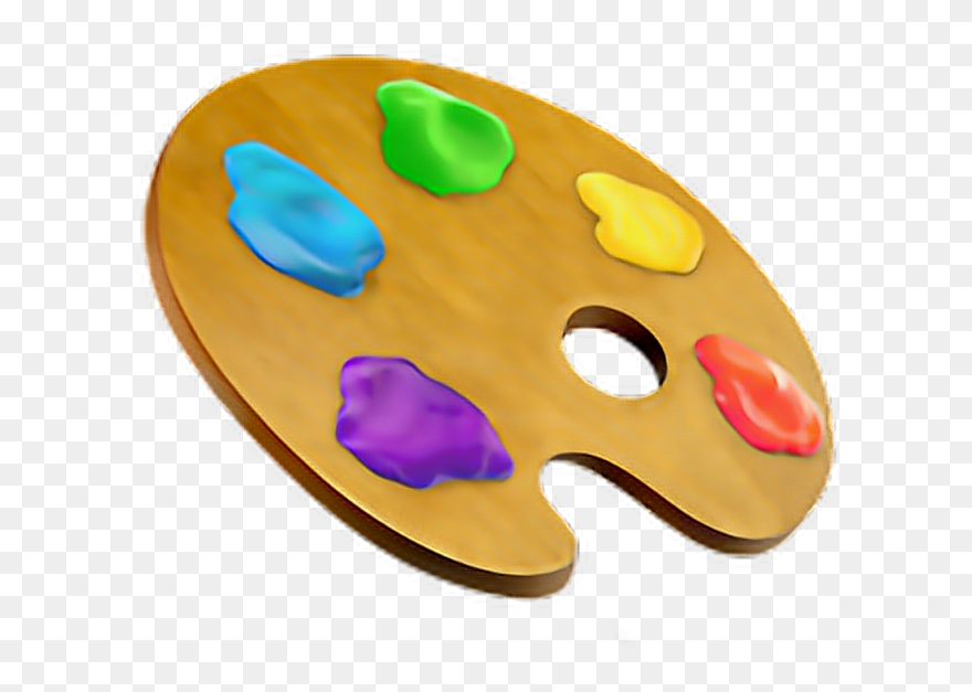 Emoji Paint Iphone Iphoneemoji Png Paint Palette Iphone - Transparent Paint Emoji Clipart