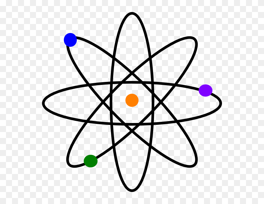 Clipart Science Atom - Transparent Background Atom Png