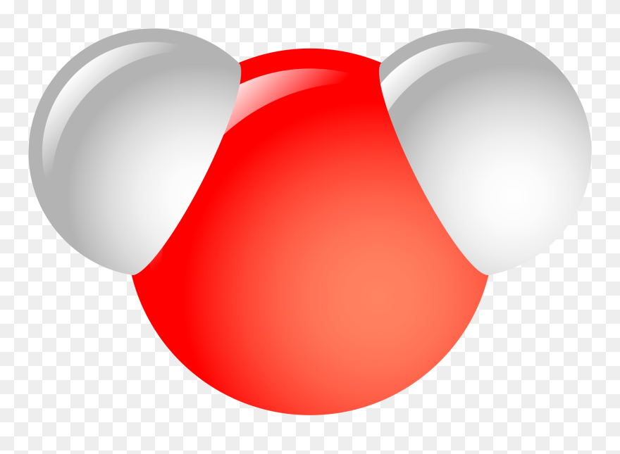 Water Molecule - Water Space Filling Model Clipart