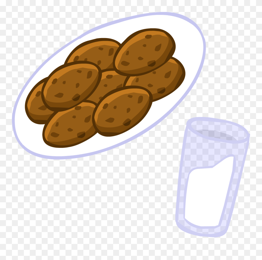 Official Club Penguin Online Wiki - Milk And Cookies Clipart - Png Download