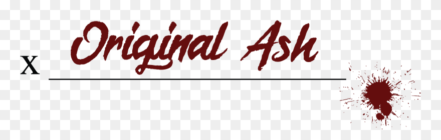Original Ash - Calligraphy Clipart