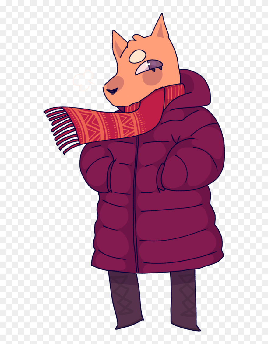 January Clipart Cold Outside, January Cold Outside - Cartoon - Png Download