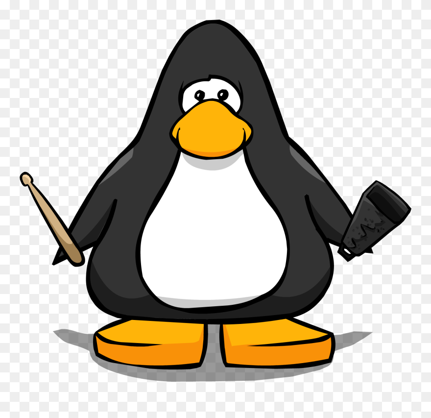 Transparent Drumsticks Clipart - Red Club Penguin Transparent - Png Download