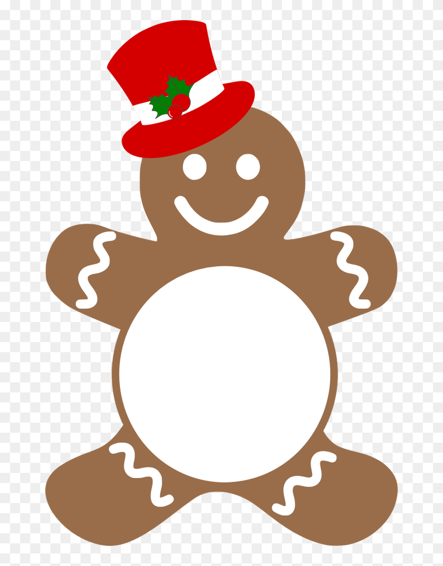 Transparent Background Gingerbread Man Png Clipart