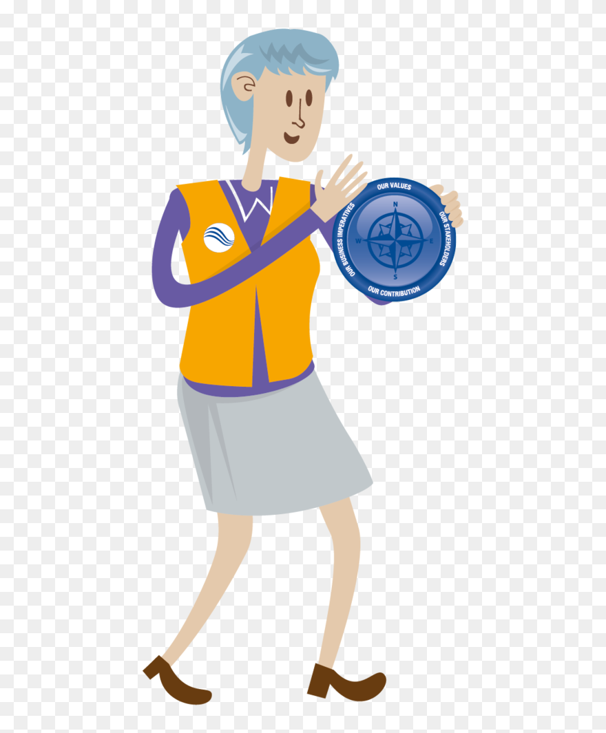 Sellafield Lady-01 - Cartoon Clipart