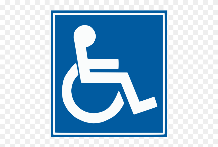 Blue,angle,area - Disabled Car Park Sign Clipart