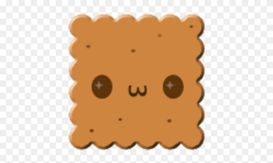 Cookie - Kawaii Graham Crackers Clipart - Png Download