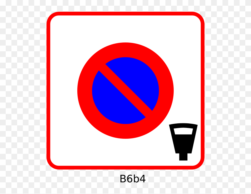 Restricted Zone Paid Parking Vector Image - Diocletian's Palace Clipart