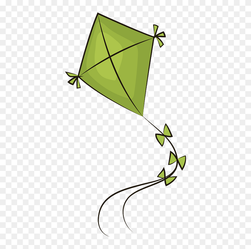 Green Kite Clipart - Green Kite Png Transparent Png