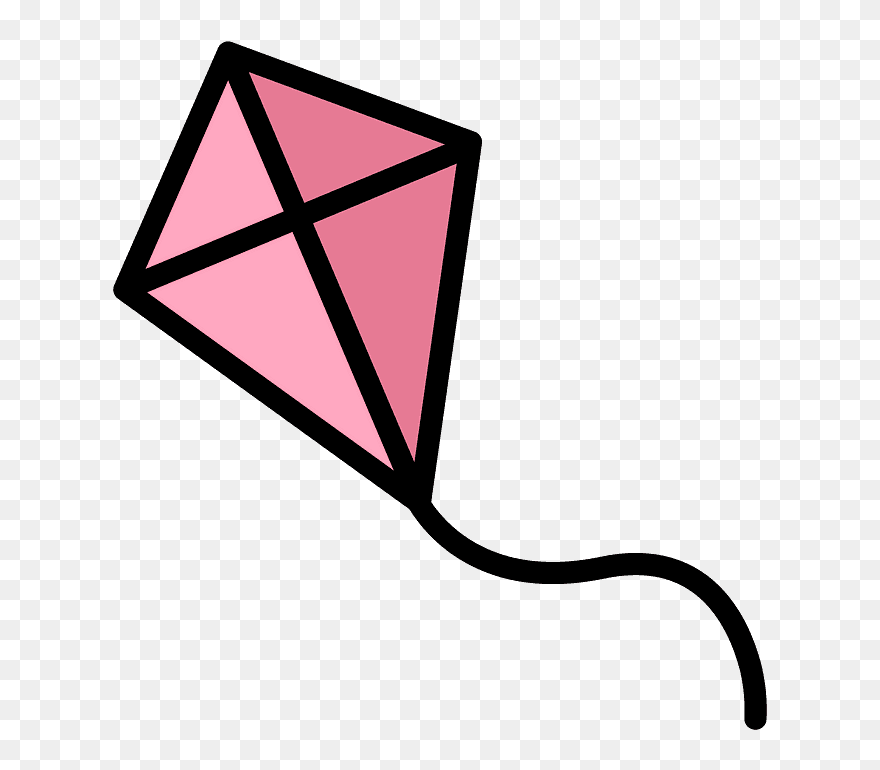 Kite Emoji Clipart - Outline Images Of Kite - Png Download