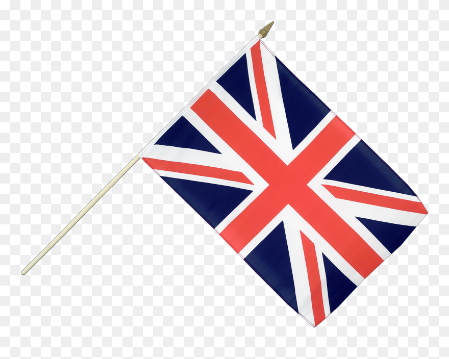 Transparent Rebel Flag Clipart - British Flag On Stick - Png Download