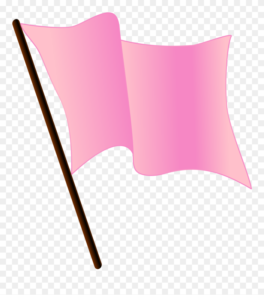 Pink Flag Clip Art - Png Download