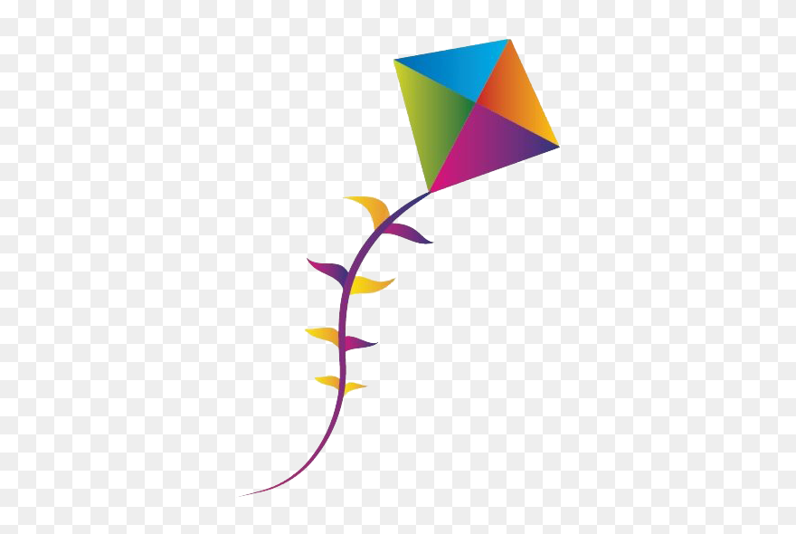 Flying Kite Transparent - Kite Transparent Clipart