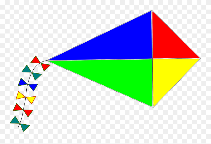 Coloured Picture Of Kite Clipart