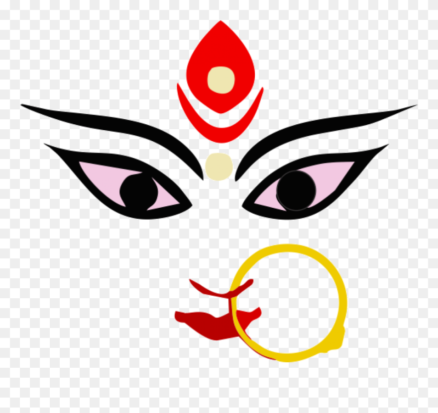 Beautiful Durga Clip Art - Maa Durga Logo Png Transparent Png