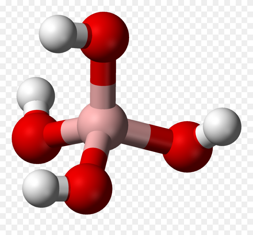 Tetrahydroxyborate Anion From Sodium Salt Xtal 3d Balls - Ball And Stick Model Of Salt Clipart