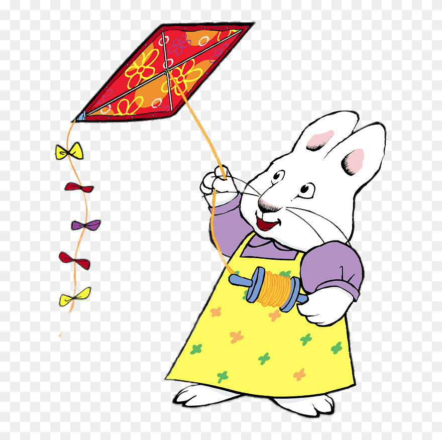 Ruby Bunny Flying A Kite - Max And Ruby Clipart