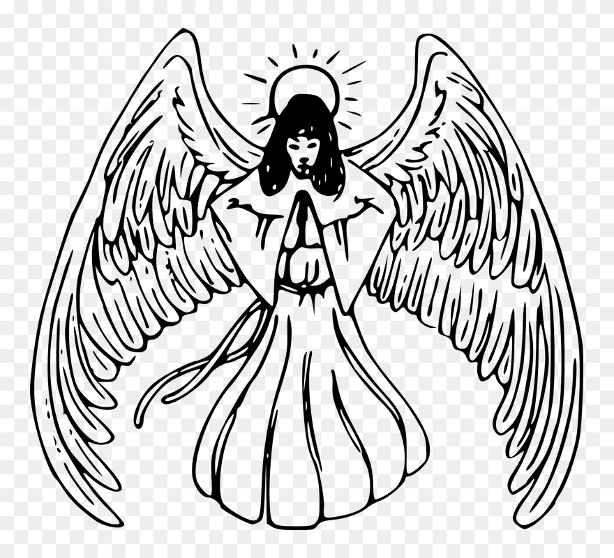 Halo Clipart Drawing Angel - Angel Clip Art - Png Download