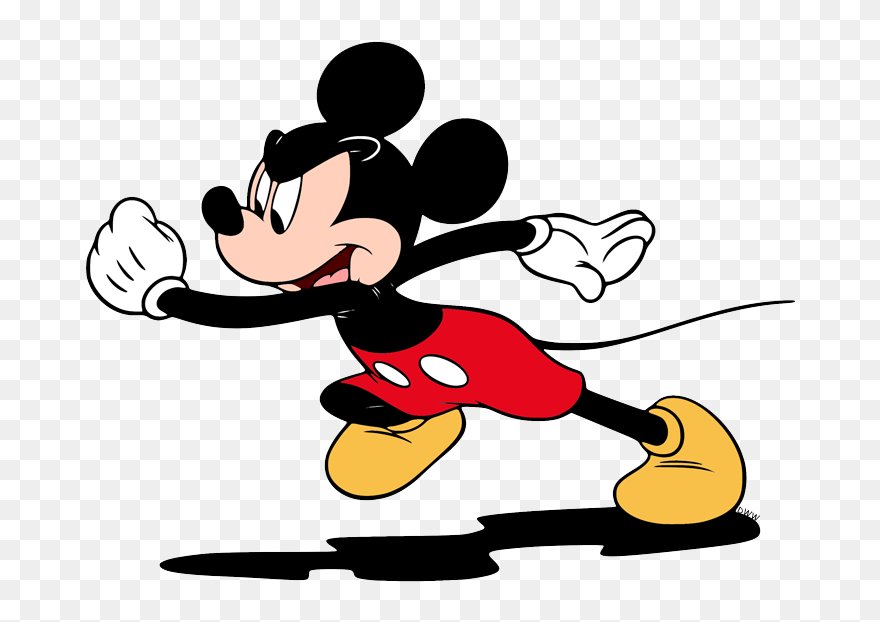 Mickey Mouse Running Clipart