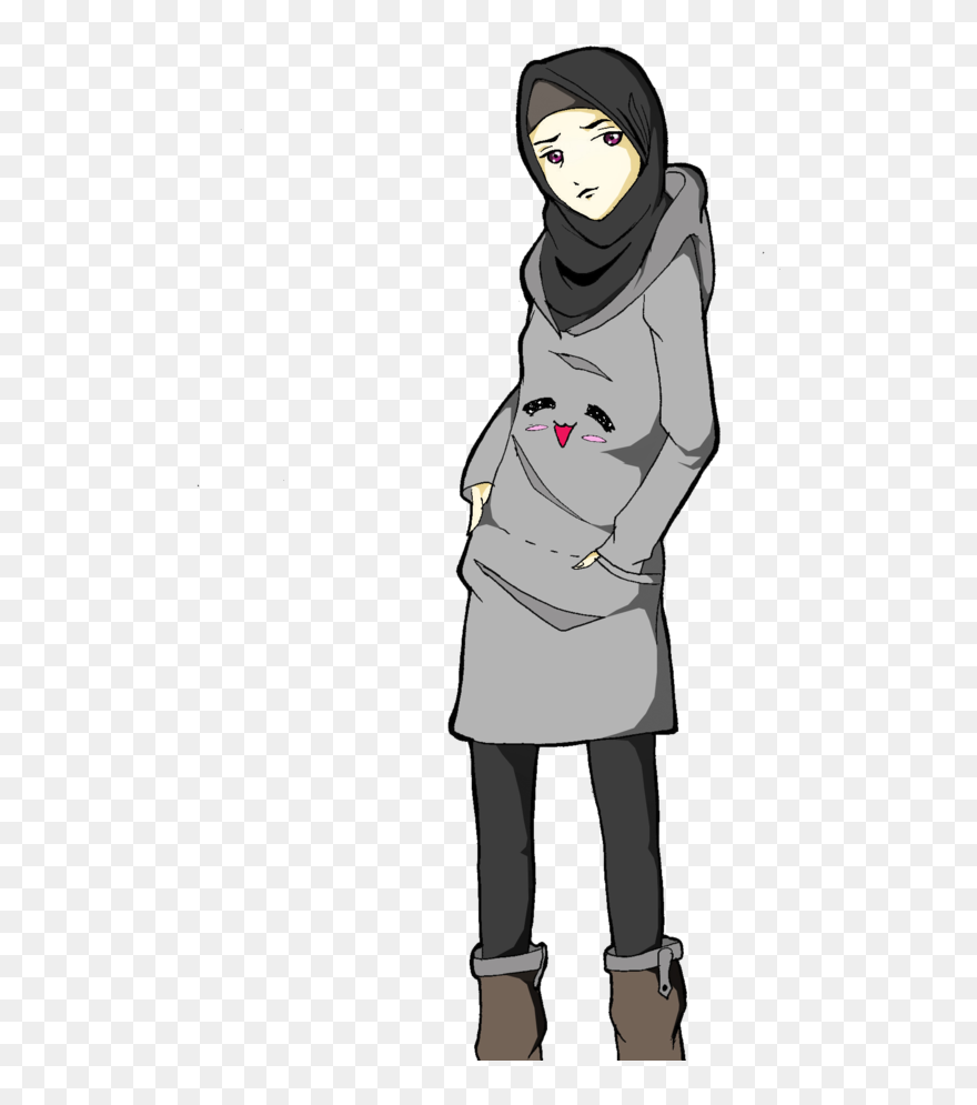 Collection Of Free Hijab Drawing Download On Ui Ex - Hijab Anime Girl Drawing Clipart