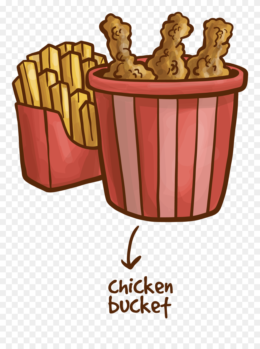 Fries Clipart Basket Fry - Transparent Chicken Basket Png
