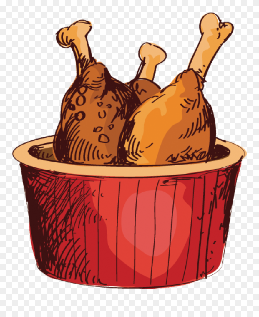 Fries Clipart Basket Fry - Fried Chicken Vector Png Transparent Png