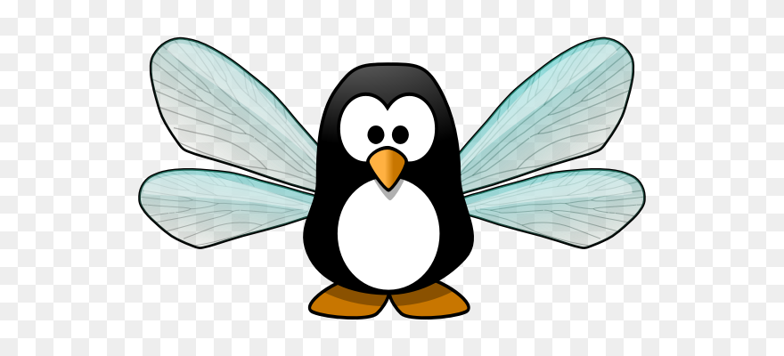 Penguin Fairy - Cartoon Penguin Clipart