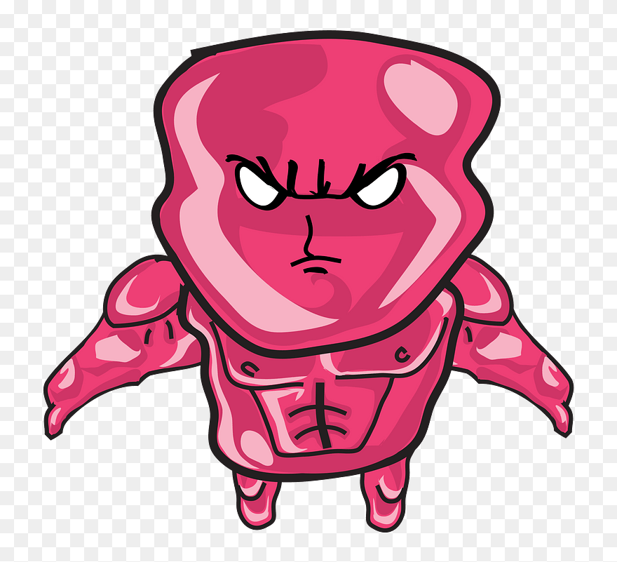 Jelly Man Clipart - Peanut Butter And Jelly Sandwich In Jello - Png Download
