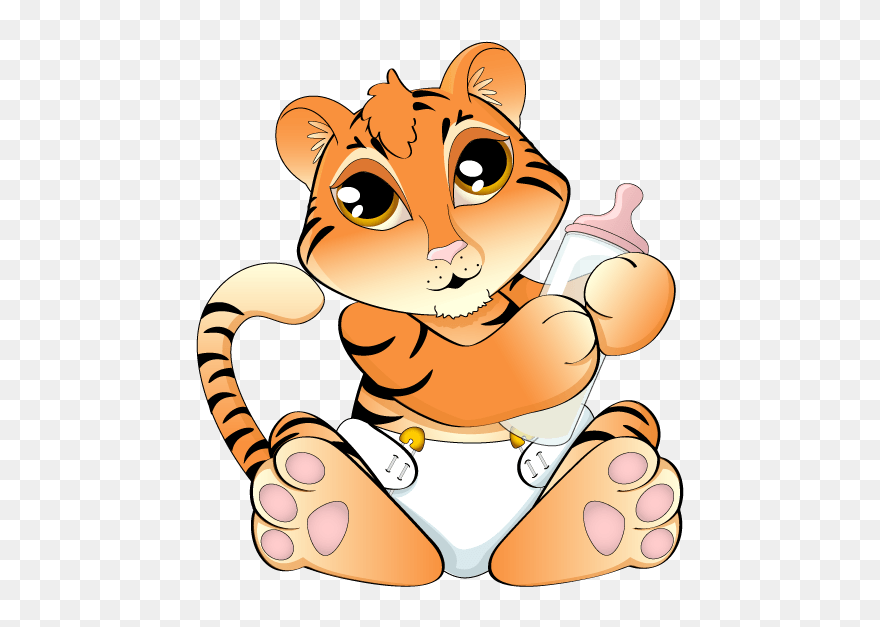 Baby Tiger Clipart - Tiger Clip Art - Png Download