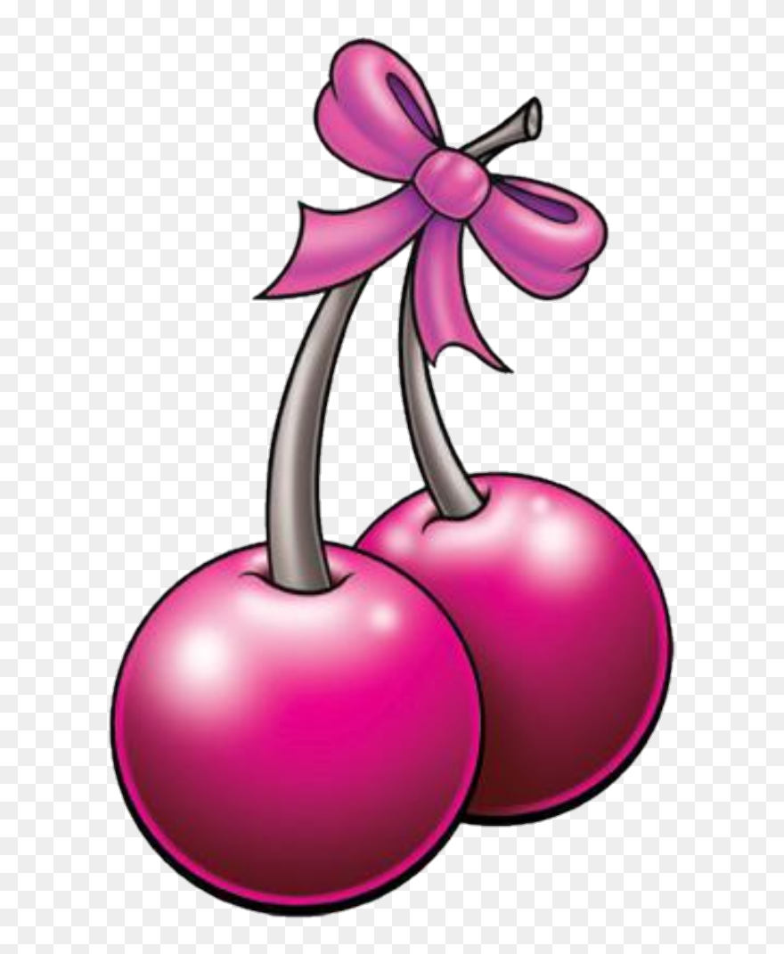 #cherries #cute #girly - Plantilla De Cerezas Tattoo Clipart