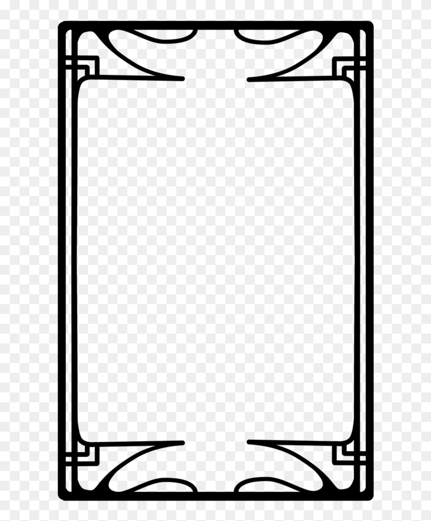 Transparent Art Deco Png - Art Nouveau Frame Clipart