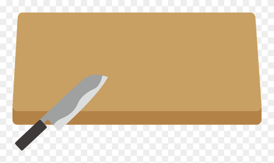 Cutting Board Knife Clipart - フリー 画像 無料 まな板 - Png Download