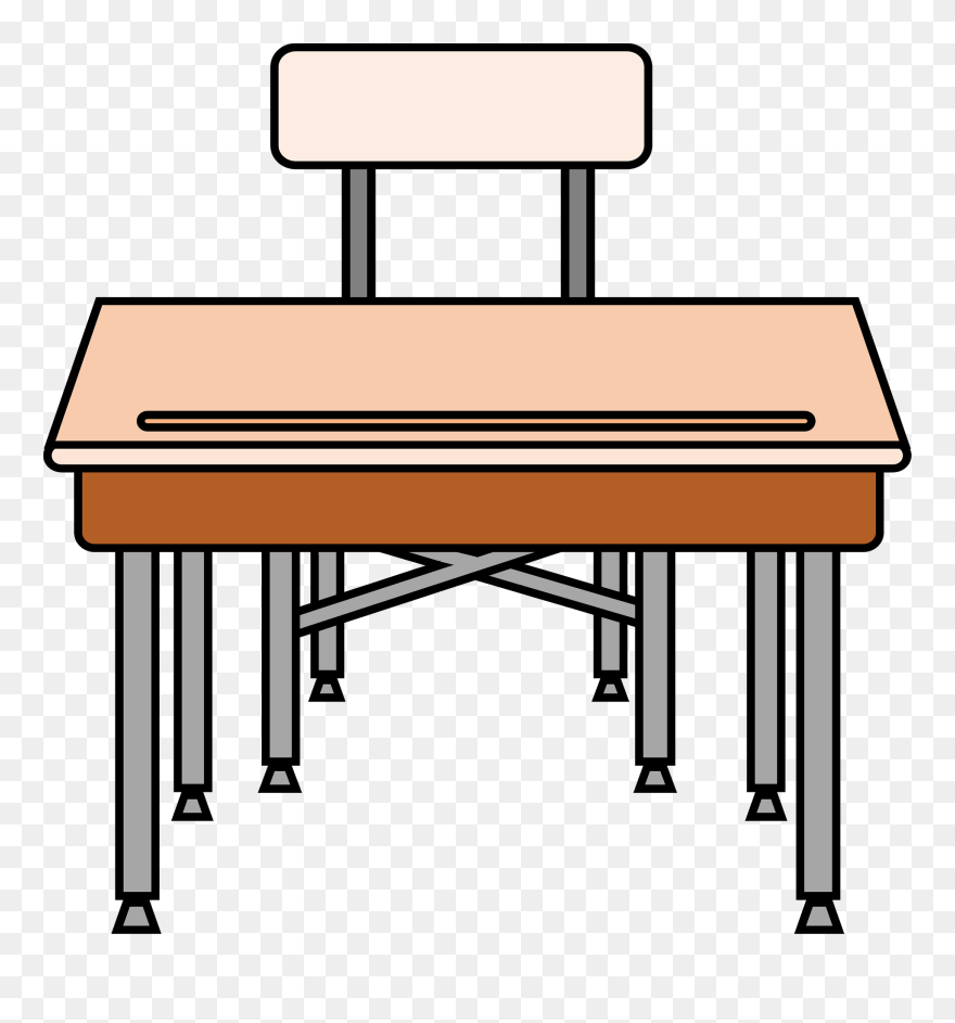 Student Desk Clipart - Png Download