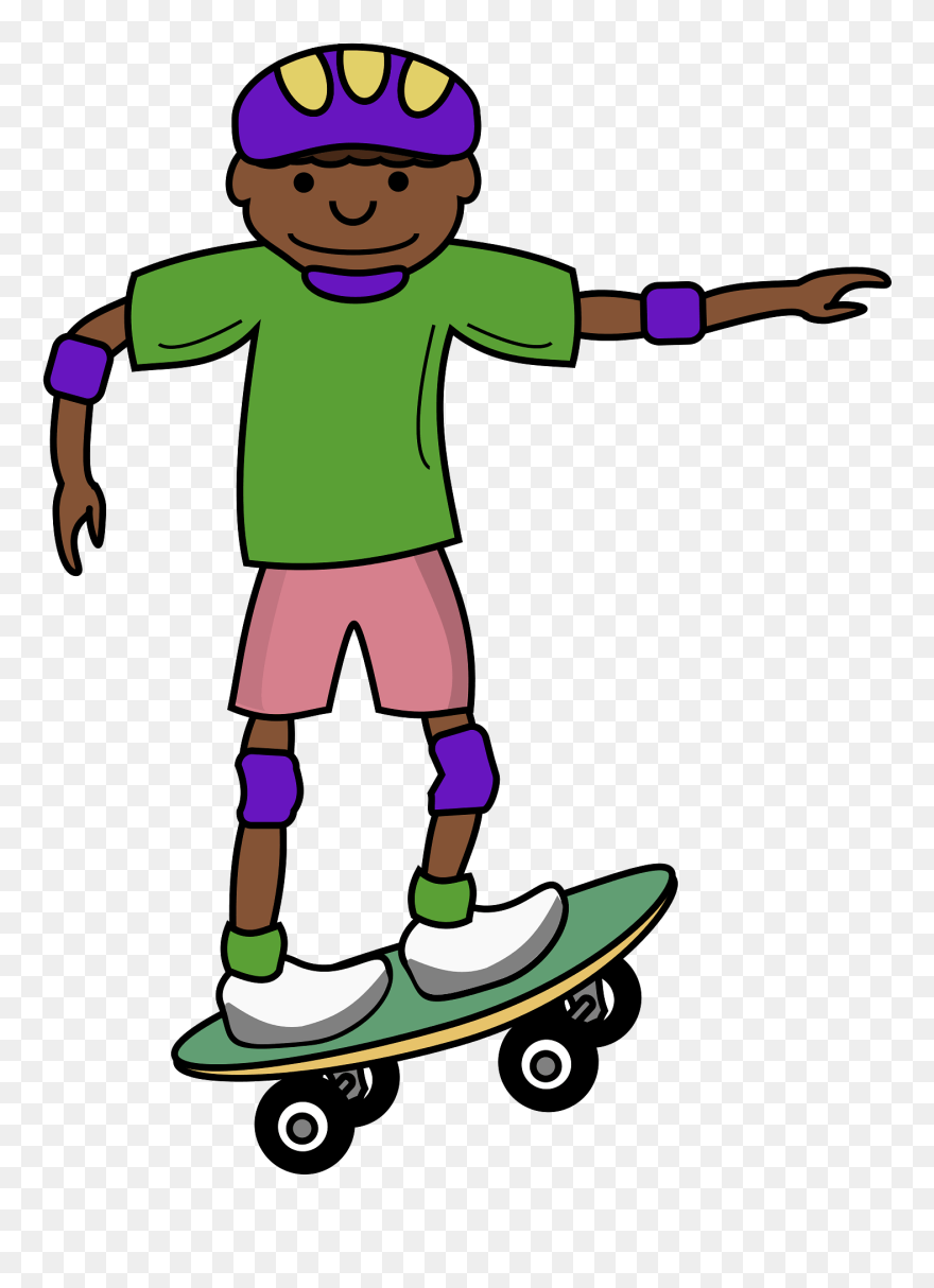 Skateboarding Clipart - Png Download