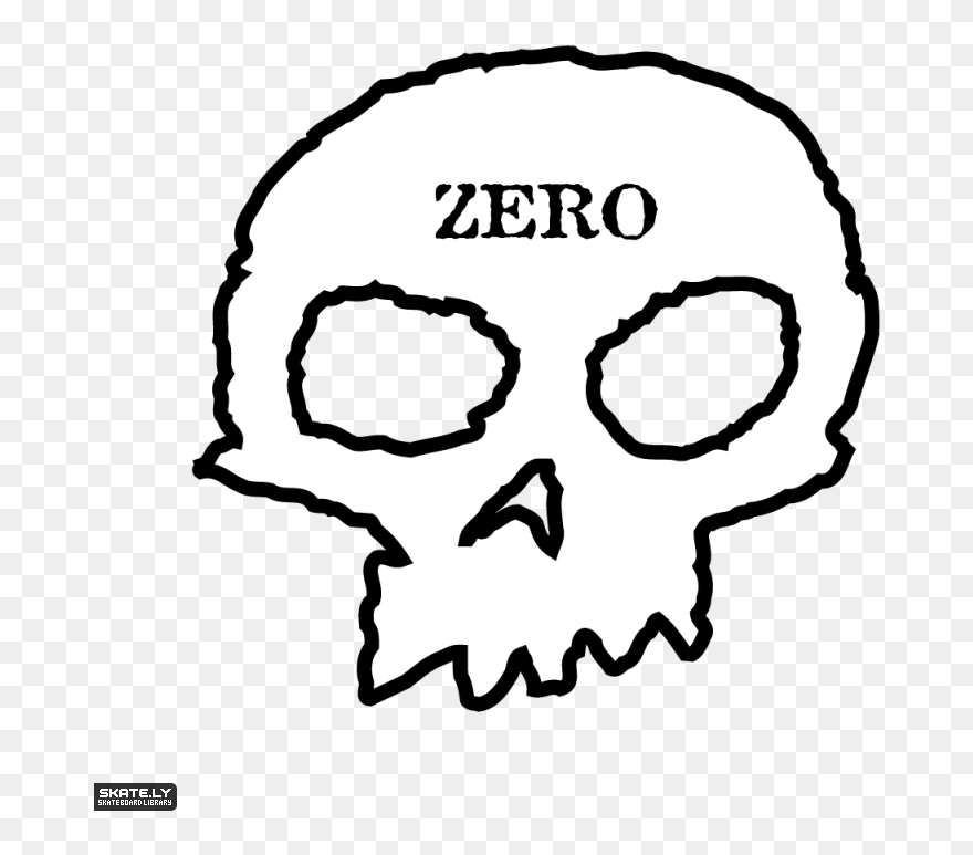 Zero Skateboards Skately Library - Zero Skateboards Skull Clipart