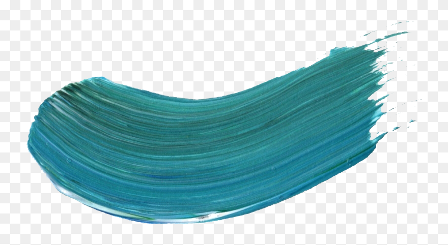 Brush Stroke Png Clipart - Brush Stroke Teal Png Transparent Png